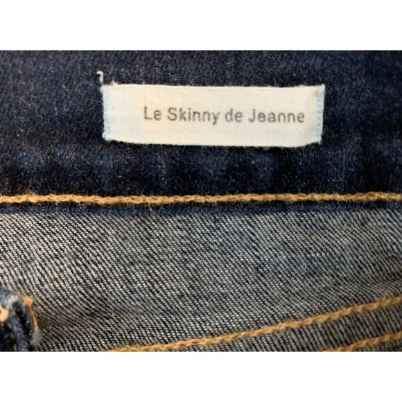 Frame Denim Women's size 25 Le Skinny de Jeanne Jeans Queens Way Dark Wash - Picture 7 of 11